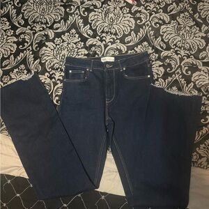 Zara Dark Blue Straight Leg Jeans